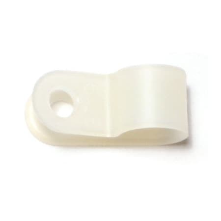 Midwest Fastener Cable Clip, Nylon, Natural, 3/8 in L, 25 PK 64203